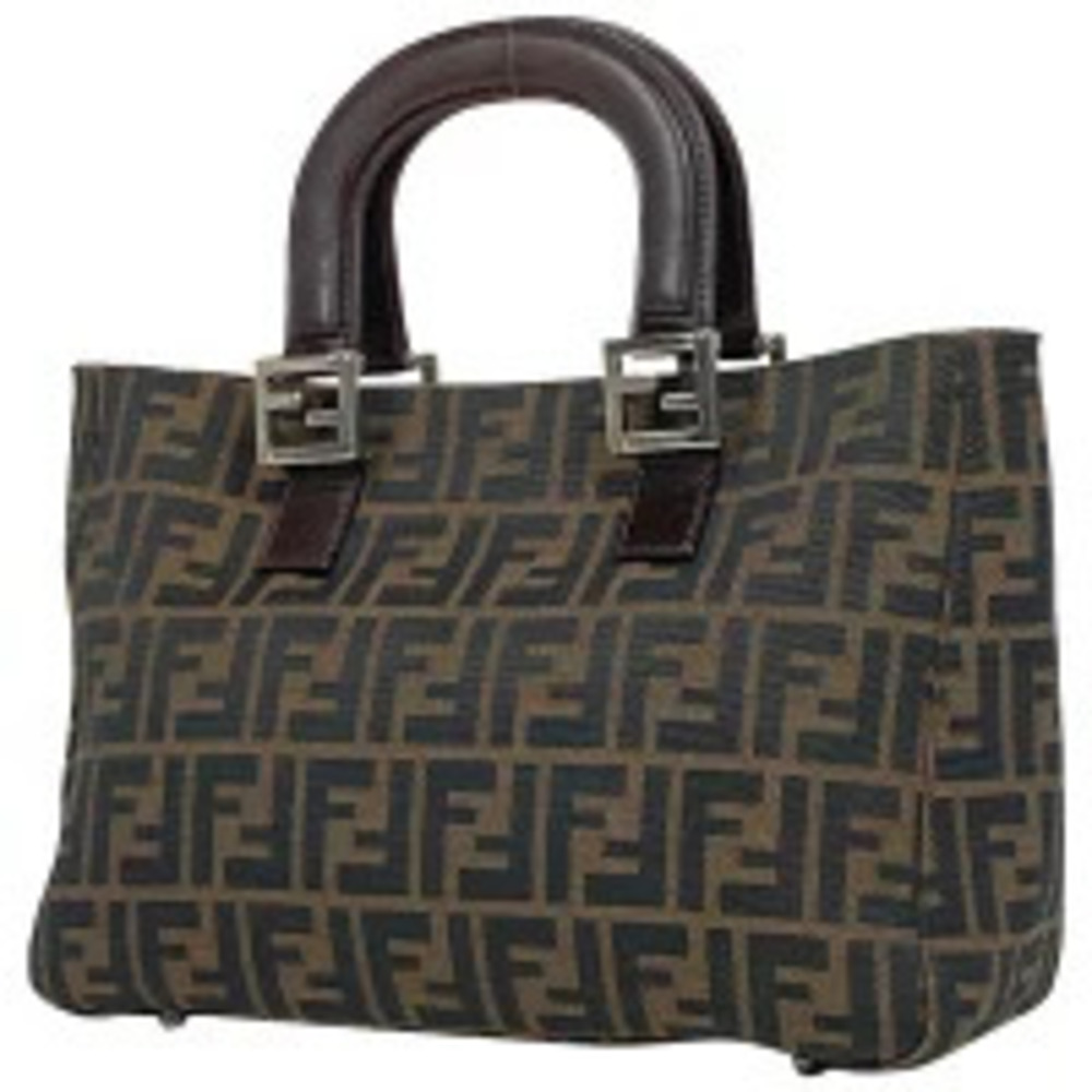 Fendi Zucca handbag canvas brown